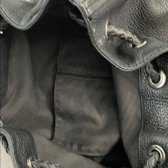 Black Pebbled Leather Rebecca Minkoff Backpack - Picture 8 of 8